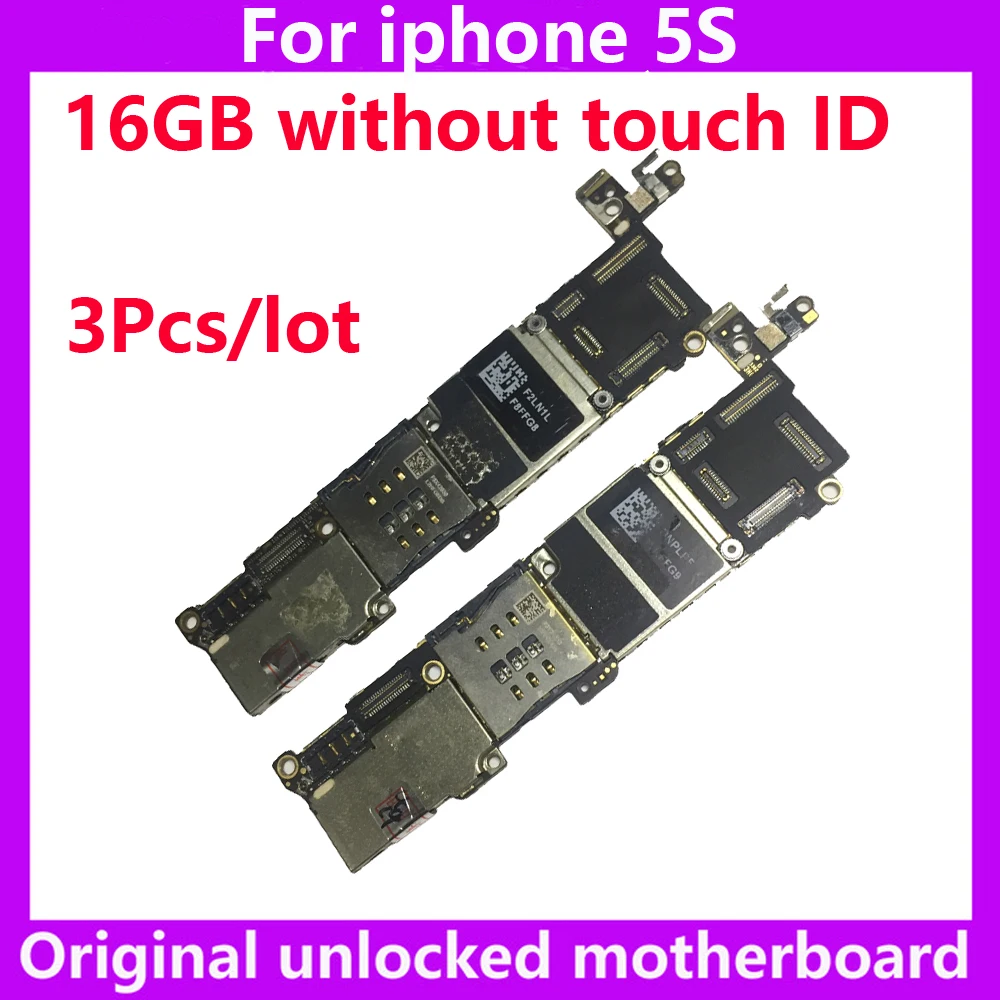 Материнская плата для разблокировки с фабрики 3 шт./лот 16 ГБ без touch ID iphone система