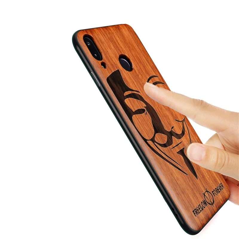 Новинка, чехол для huawei Honor 8x, тонкая деревянная задняя крышка, TPU бампер, чехол для huawei Honor 8x, чехол для телефона s Honor-8x