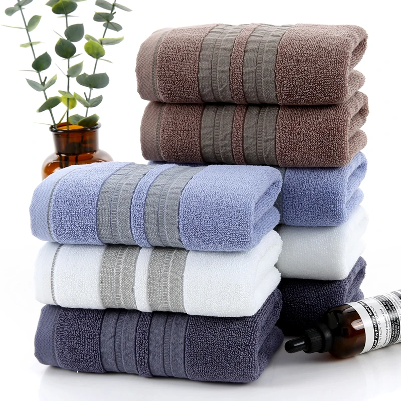 

Solid Men Bath Towel Thick High Absorbent handdoeken For Adults Fast Drying Soft Beach Towel 70*140cm