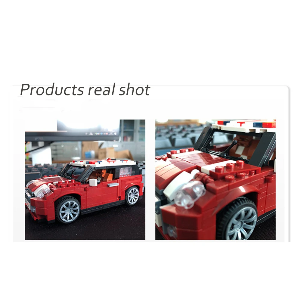 Новинка 492 шт. 1:24 мини модель автомобиля строительные блоки technicRacing Volkswagen Beetle