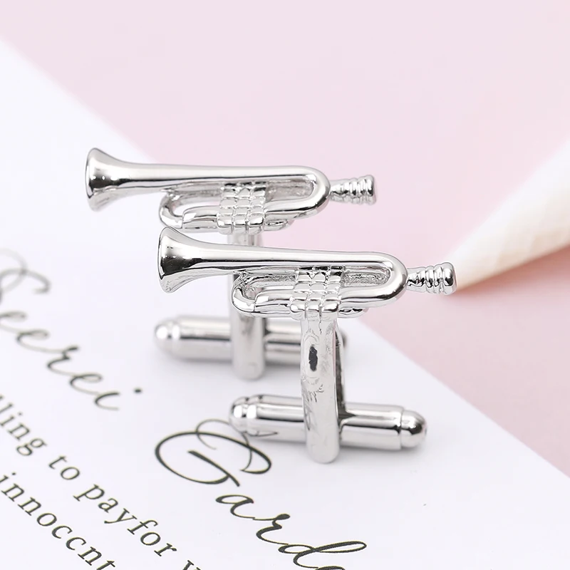 Новинка Запонки Топ Смокинг Рубашка пуговицы клаксон медь циркон серебряный