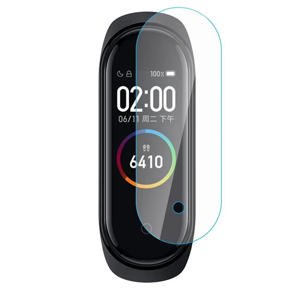 1/3 шт закаленное с отверстием Защитная пленка для экрана конденсат Xiaomi Mi Band 4