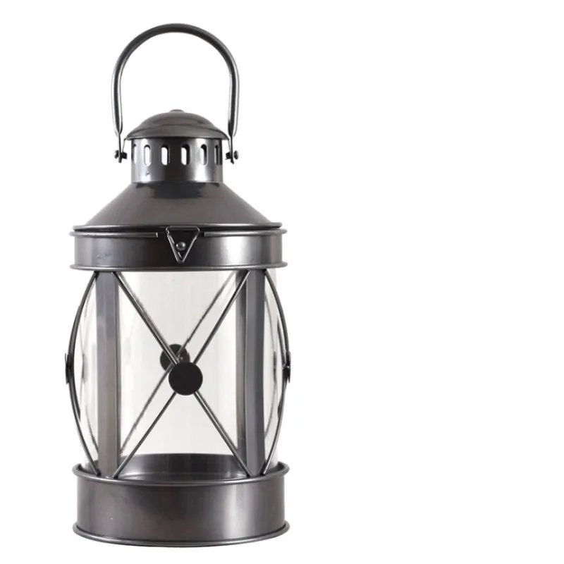 Candlestick Decoration European Wrought Iron Wind Lamp Wedding Romantic Simple Decorative Two-color Modeling | Дом и сад