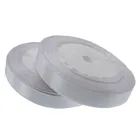 25 ярдов 12 дюйма белая атласная лента шелковые ленты украшения для свадебвечерние НКИ подарочная упаковка Рождественская швейная ткань 12 мм