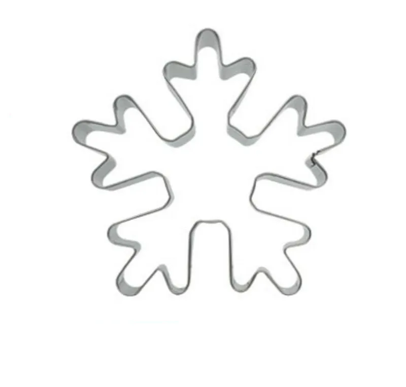 1 шт. Рождественские Зимние Снежинки тема металлические формочки для печенья