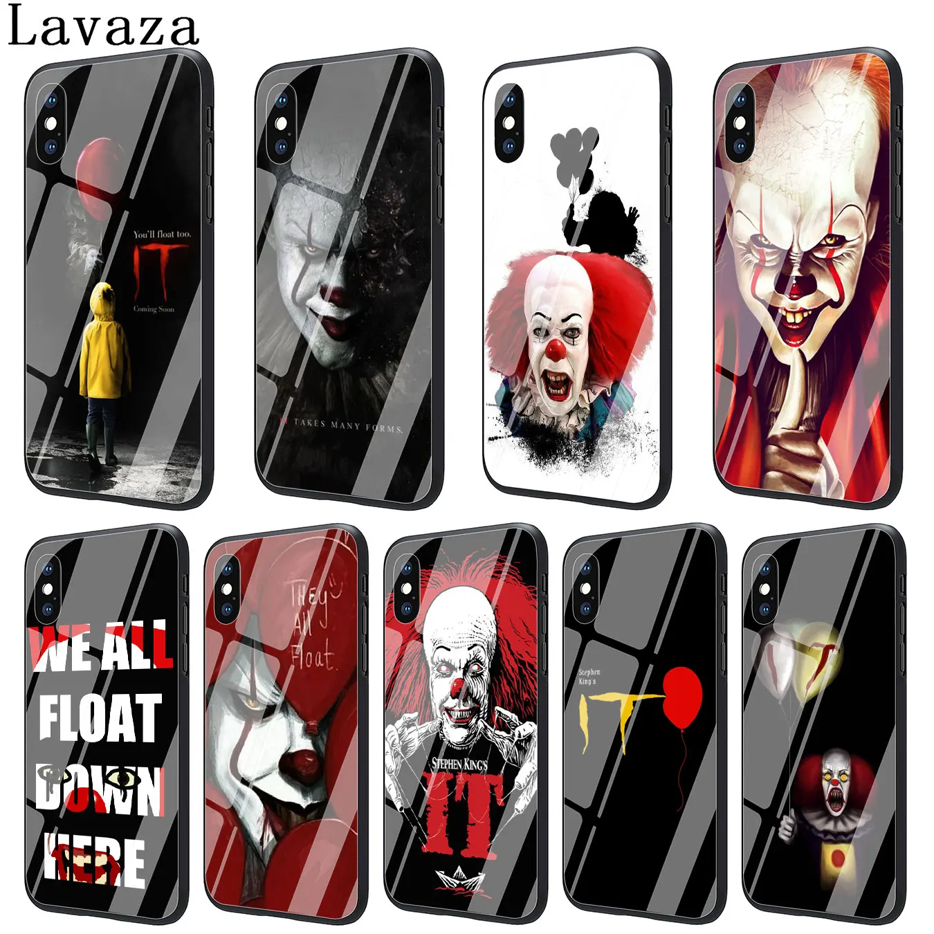 Чехол для телефона из закаленного стекла Lavaza Stephen King's It King s чехол Apple iPhone XR X XS Max 8
