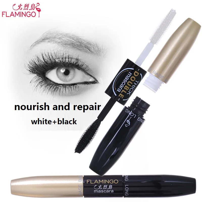 2 шт. двухсторонняя Водостойкая тушь для ресниц с эффектом кормления и