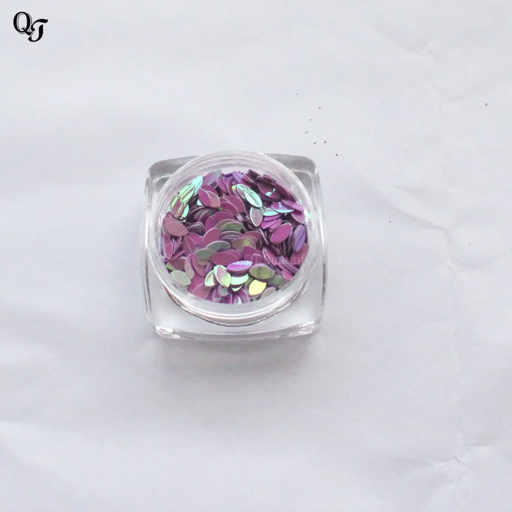 

Newest Shinnin DIY Nail Glitter Sheet Mix 12 color/set Nail Art Oval-shaped Sequin Sticker Fashion Nail Art Decorations tips H12