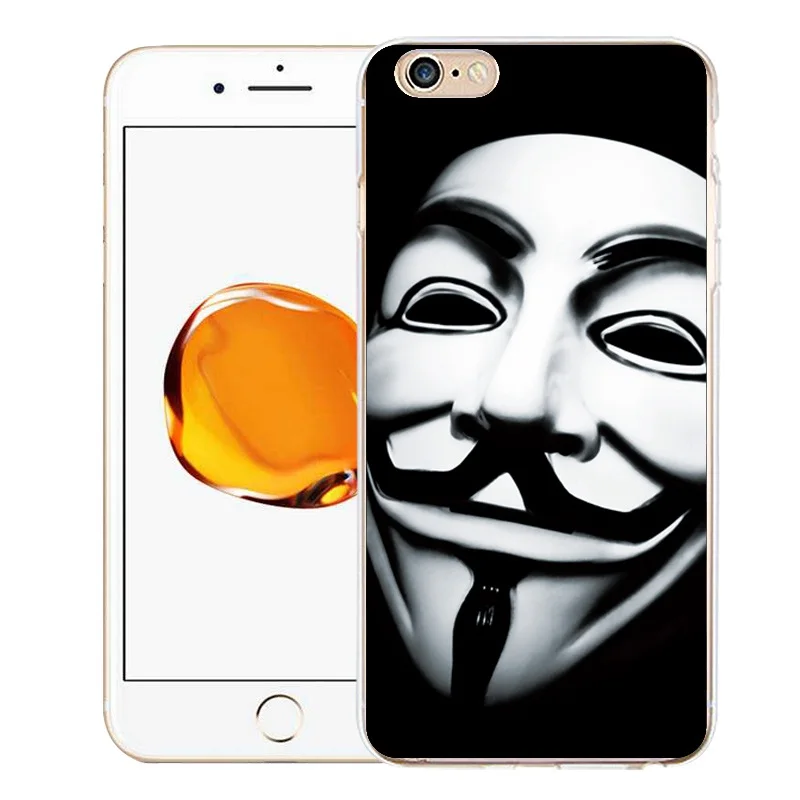 QMSWEI TPU Clear Phone Case For iPhone 6 6s 7 8plus x Soft Cute Skull Mask Face SmeilPainted Cover Free shipping 4 5s |