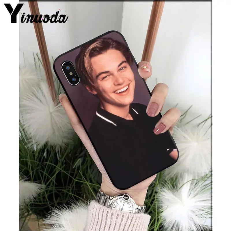 A16 Yinuoda Leonardo Dicaprio young мягкий силиконовый черный чехол для телефона для iPhone 5 5Sx 6 7 7plus 8 8Plus X XS MAX XR - Цвет: A16