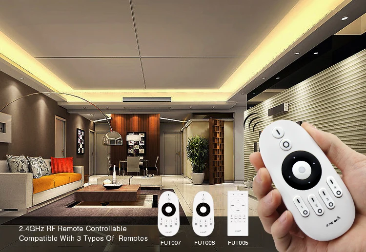 Mi Light DC12V 24V FUT036 беспроводной светодиодный диммер регулятор яркости Регулируемый