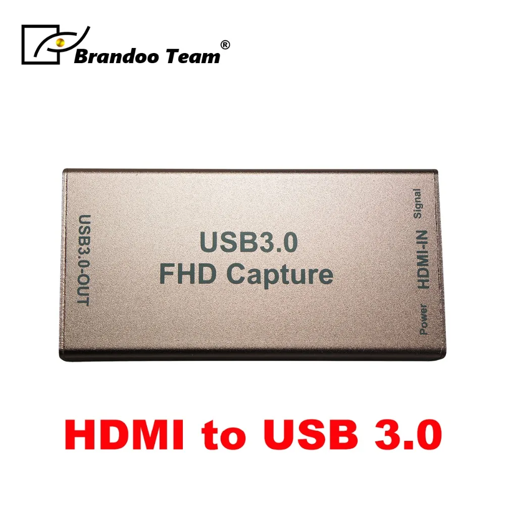 Brando металлический корпус драйверы HDMI к USB 3 0 видео Захват карты игры рекордер для