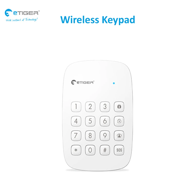

wireless keypad 433mhz RFID reader long transmission distance gate/doorway/entrance disarm keypad etiger ES-K1A