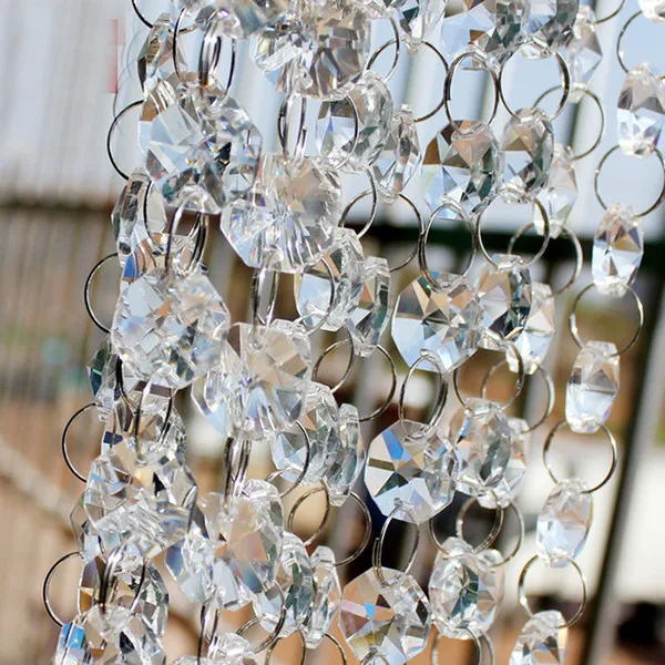 

Горячая Распродажа Bling отекают 33 футов/рулон длина кристально чистый K9 бусины Подвески-гирлянды для люстры для Свадебная вечеринка дома Дек...