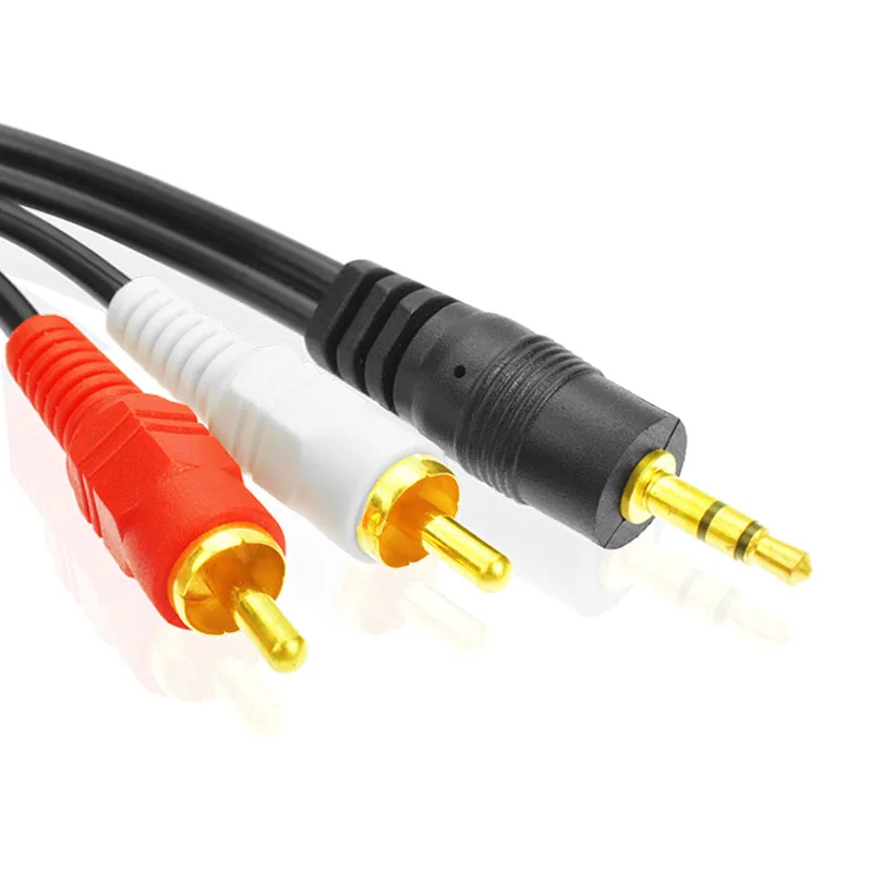 Аудиокабель AUX 3 5 мм в 2RCA для компьютерного динамика аудиокабель RCA 1 5/3/5/10/12 метров