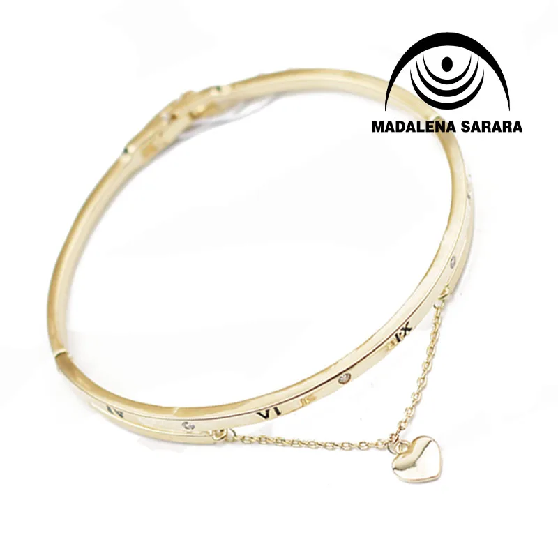 Модный браслет MADALENA SARARA для девушек медный с римскими цифрами цвет на выбор |