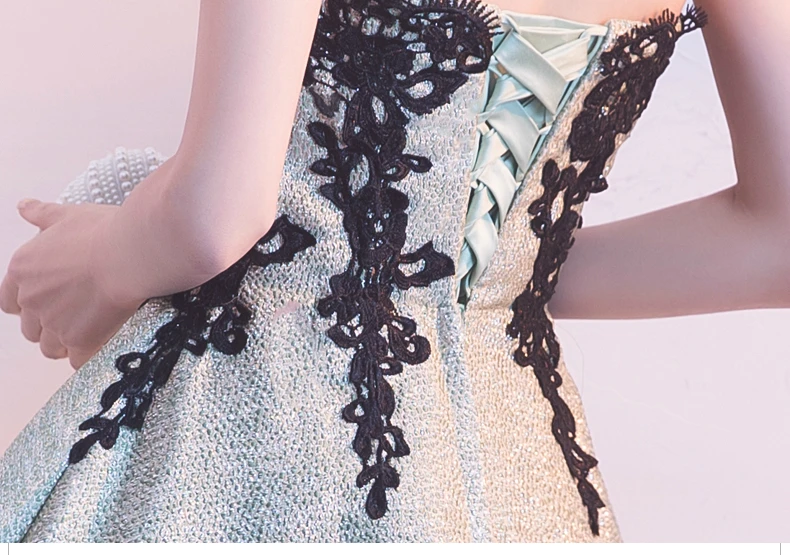 Vestido De Noche Con Cristal Черное вечернее платье с кружевной аппликацией платья для женщин арабское вечернее платье элегантные вечерние платья ES2551