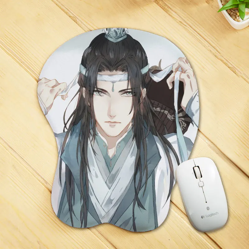 Mo Dao Zu Shi 3D Грудь Коврик для мыши Wei Wuxian Lan Wangji Печатный игровой коврик с силиконовым