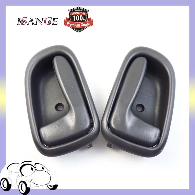 ISANCE 2 шт. Передняя или задняя Левая Правая внутренняя ручка двери темно серый для