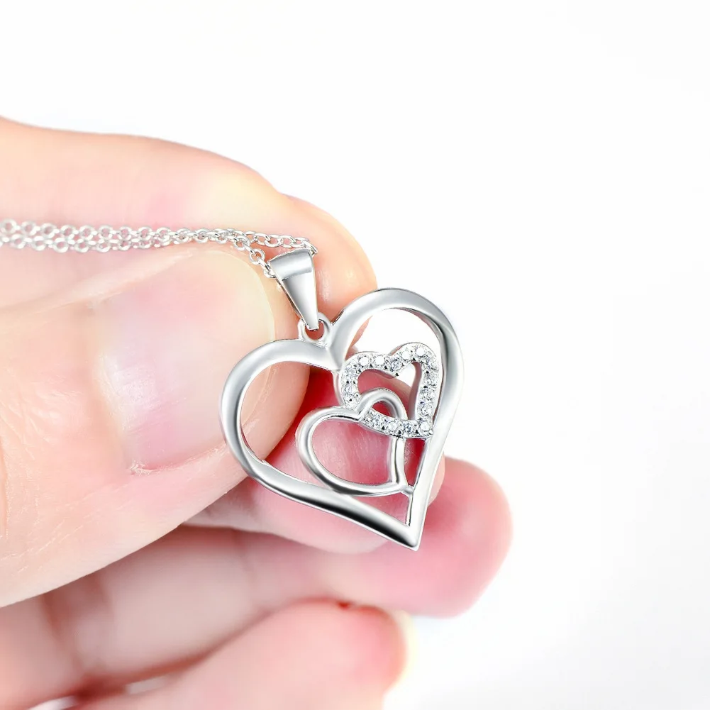 2016 speed sell tong Eaby paragraphs amazon blasting the 925 sterling silver necklace hot pendant source double love | Украшения и