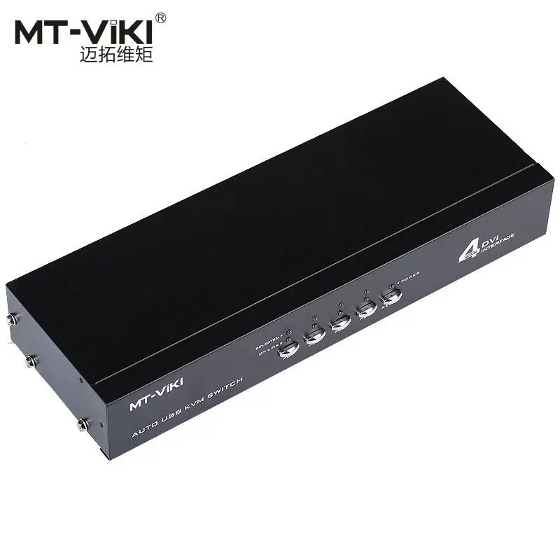 MT VIKI 4 порта DVI KVM переключатель с аудио автоматический KVMA USB мышь клавиатура шт. 1