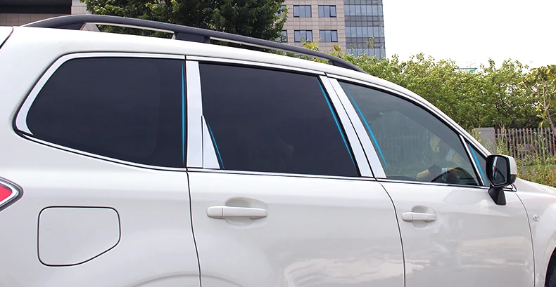Lsrtw2017 304 нержавеющая сталь окна автомобиля планки для subaru outback для subaru forester 2013