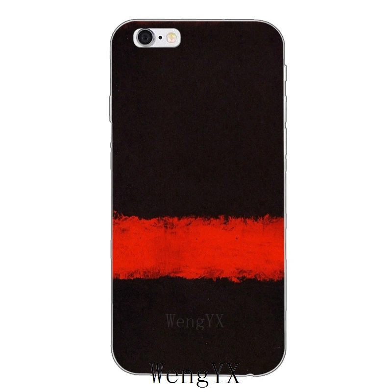Чехол для iPhone 4, 4S, 5, 5S, 5c, SE, 6, 6s, 7, 8 plus, X, XR, XS Max с принтом Mark Rothko