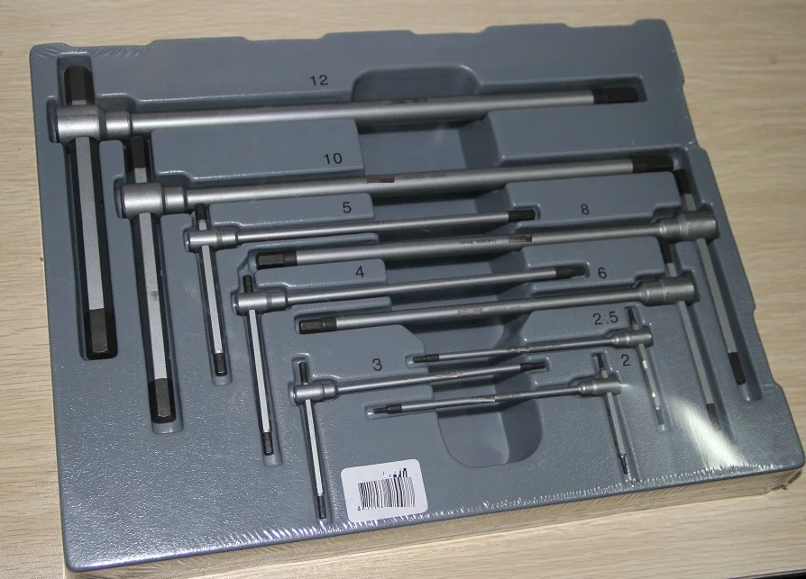 Гаечный ключ T образной формы из легированной стали регулируемый подвижный