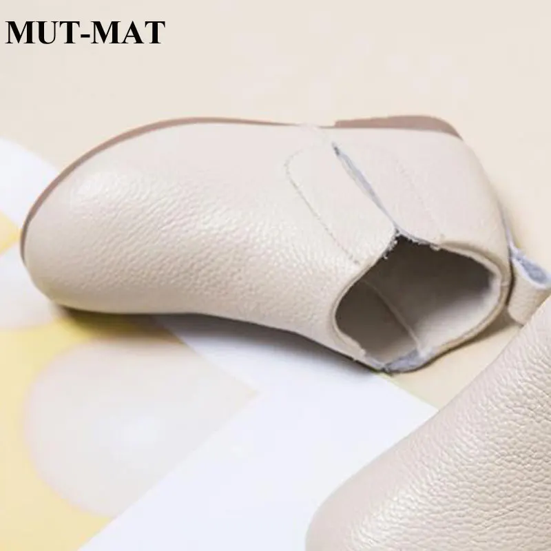 Детские ботинки модные детские кожаные низкие и одиночные для девочек