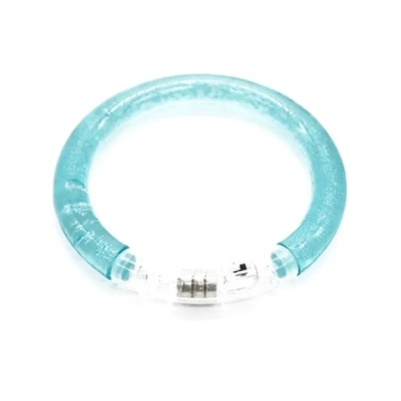 10pcs blue 10 шт. светодиодный сверкающий браслет светящийся акриловый браслет вечерние рождественские светящийся браслет люминесцентные игрушки для детей - Цвет: 10pcs blue