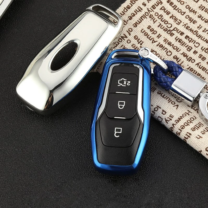 Многоцветная супер свет удаленного Ключи В виде ракушки чехол защиты ТПУ для Ford |