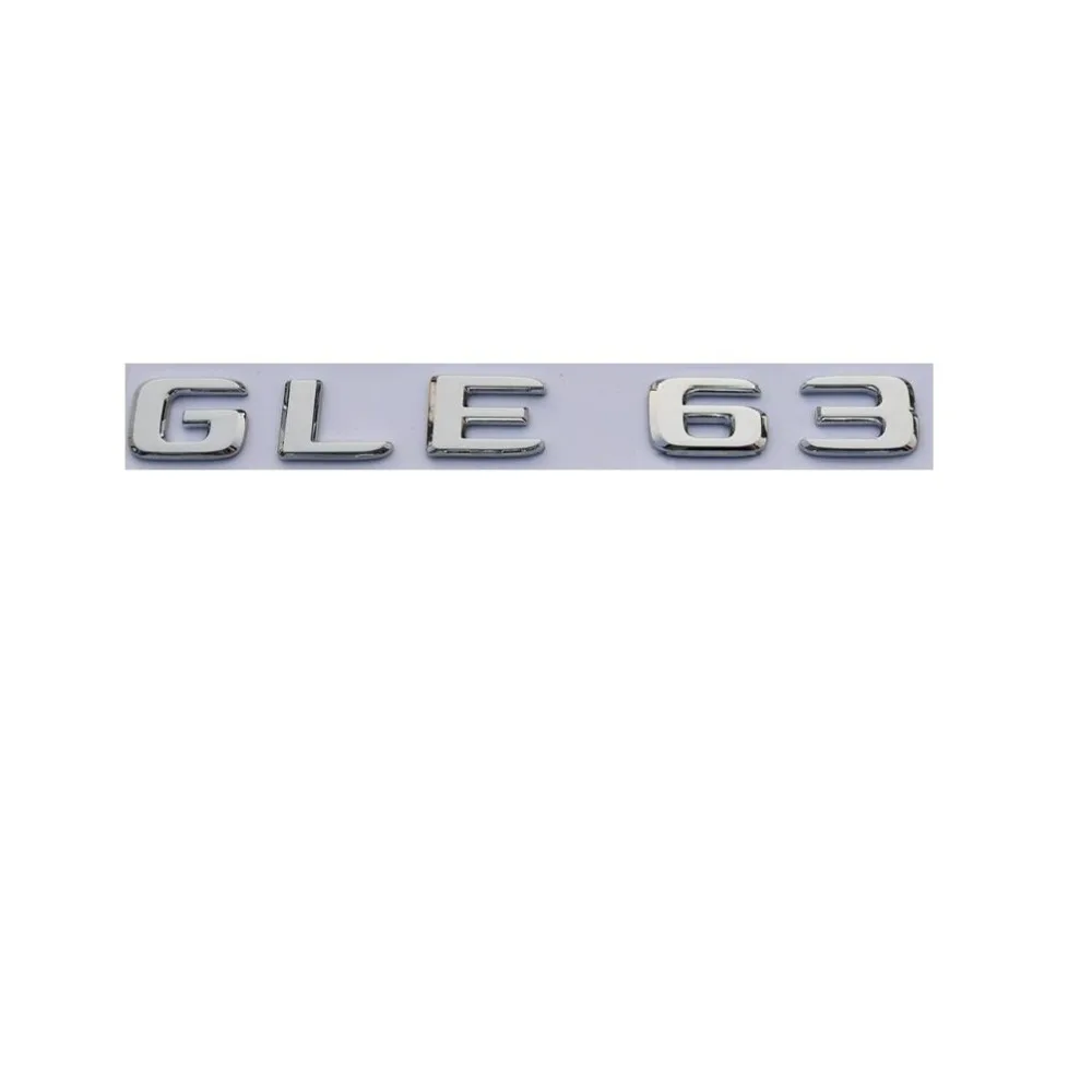 

New Chrome ABS Rear Trunk Letters Badge Badges Emblem Emblems Sticker for Mercedes Benz GLE Class GLE63 AMG 2017 -2019