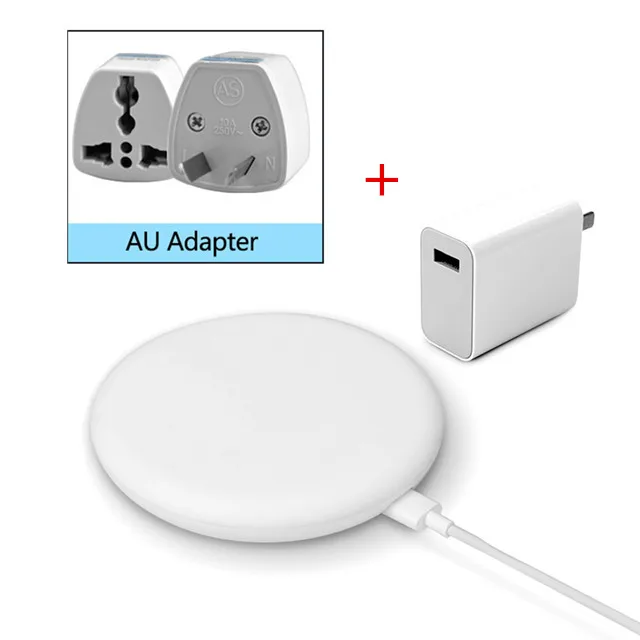 Add AU Plug Оригинальное Xiaomi mi Беспроводное зарядное устройство 20 Вт макс для mi 9(20 Вт) mi X 2 S/3(10 Вт) Qi EPP совместимый мобильный телефон(5 Вт) несколько безопасный - Цвет: Add AU Plug