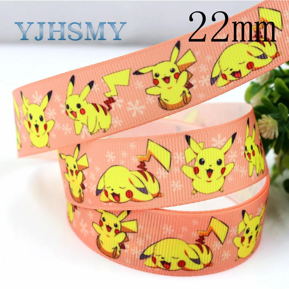 YJHSMY 22/25 10 ярдов мм мультфильм термопечать grosgrain Свадебные аксессуары Свадебный