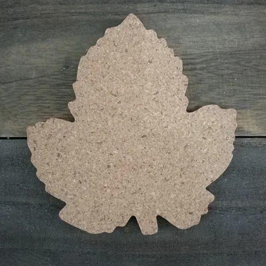 Круглая в форме листа хлеба 100% натуральные подставки из пробки идеи для