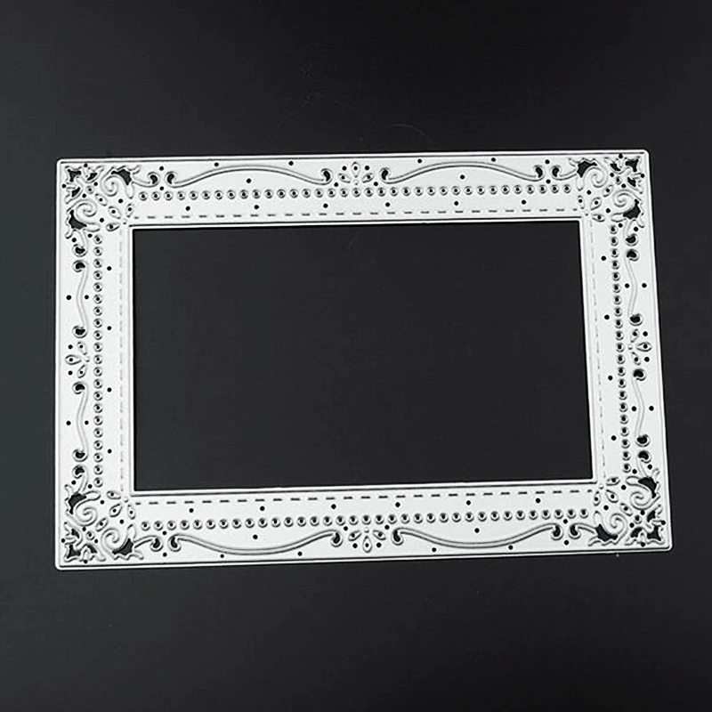 YINISE 823 прямоугольные металлические режущие штампы для трафареты скрапбукинга DIY