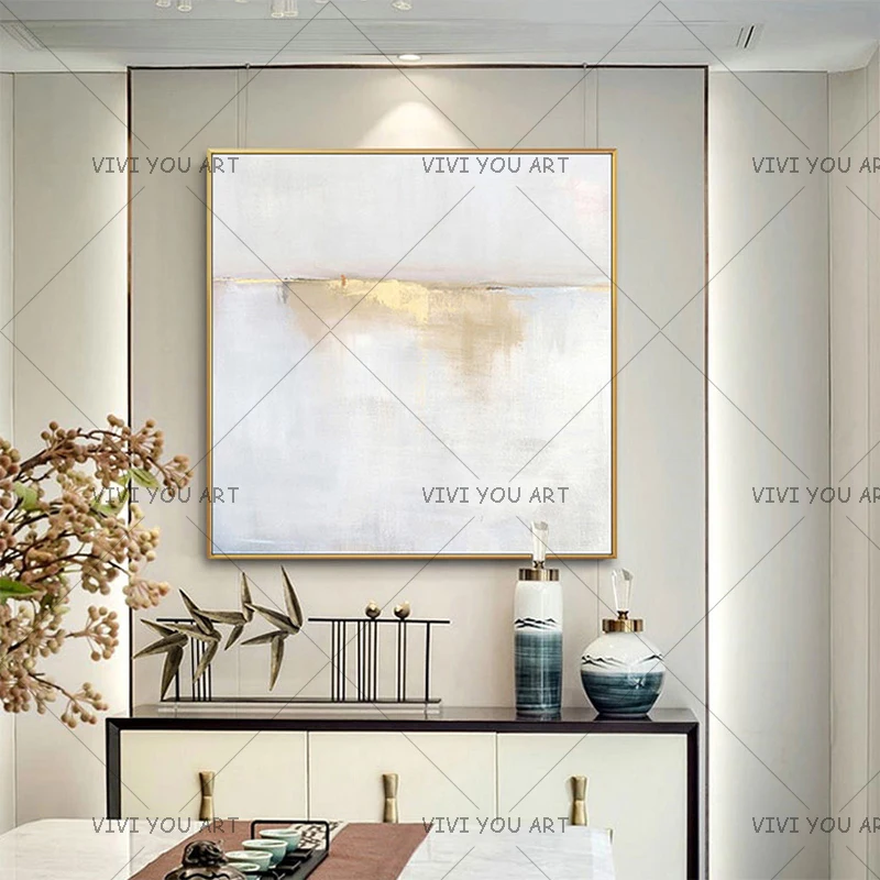 Простая картина маслом для домашнего декора современная абстрактная настенная