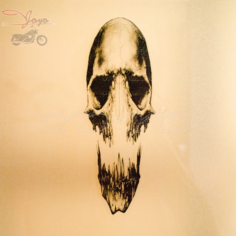 Прозрачная наклейка в виде клыков черепа наклейки на переднюю вилку крыло