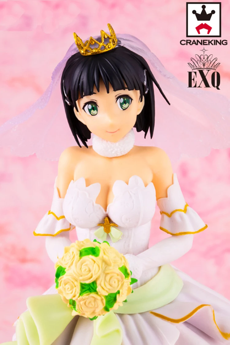 CMT Origianl Banpresto Sword Art онлайн код регистратор EXQ фигурка Свадьба Suguha Аниме ПВХ
