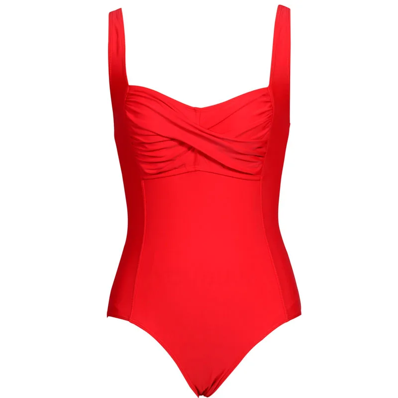2018 One Piece Swimsuit Plus Size Swimwear Women Bodysuit Beach Wear High Cut SwimSuit Push Up Bathin Suit Vintage Monokini | Спорт и
