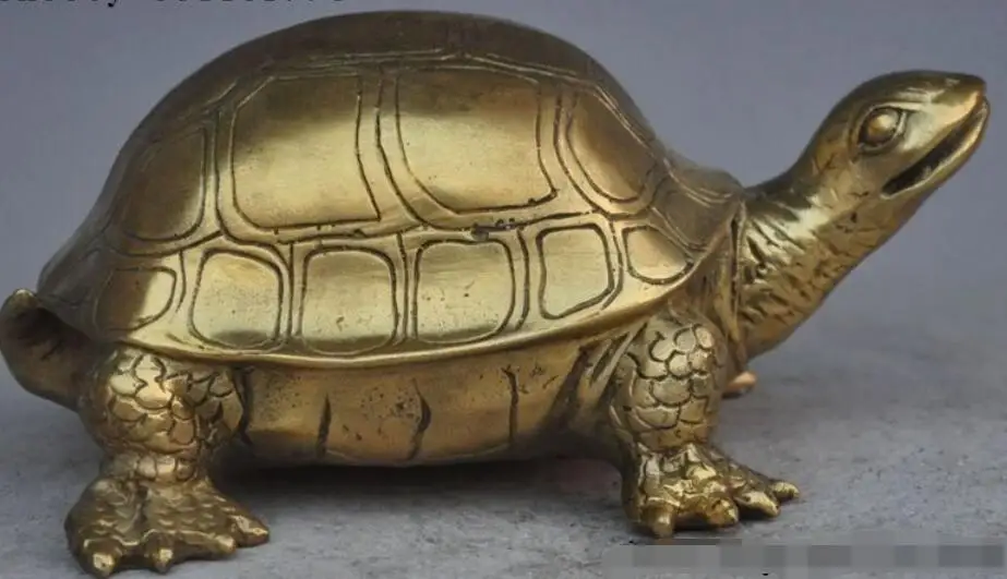 8 &quotКитайский латунный по феншуй долговечность Животное Черепаха благоприятная