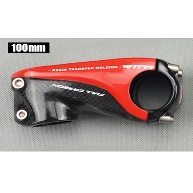 Red Glossy 100MM TMAEX полный карбоновый стволовый велосипед дорога/MTB рулевой велосипедный вынос горный велосипед стволовых дизайн матовый/глянцевый 31,8*80/90/100/110 мм запчасти дорожных велосипедов - Цвет: Red Glossy 100MM