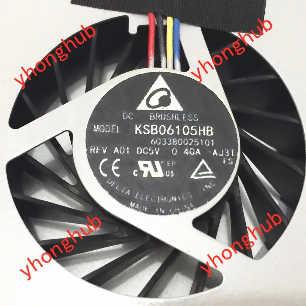 Detla Electronics CP513502 01 KSB06105HB AJ3T DC 5V 0.40A Вентилятор охлаждения сервера|server fan|dc 5v fan5v dc fan |