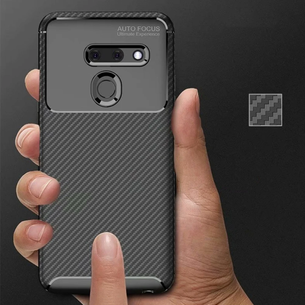 Чехол в деловом стиле для LG V40 G8 G8S V50 K40 Stylo 5 ThinQ чехол из углеродного волокна с