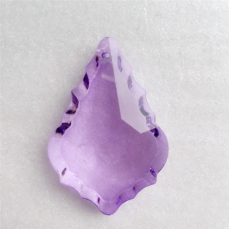 Fast Shipping lilac/light purple 63mm Crystal Chandelier Maple Leaf Pendants For Party/Event Holiday Decor Accessories | Дом и сад