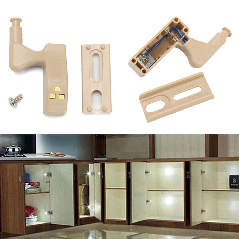 Ночник на батарейках CLATE 3 светодиодная подсветка под шкаф белый свет для