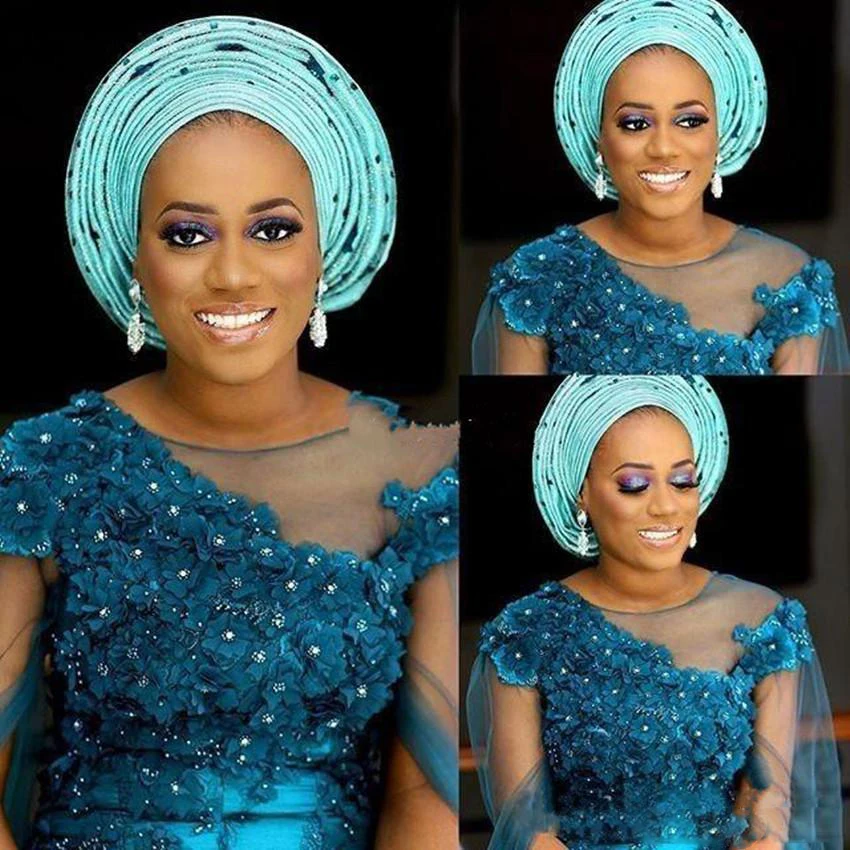 Aso Ebi вечерние платья длинное нигерийское официальное платье Mermid элегантное