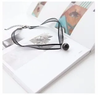 Silk Beads Harajuku Lace Necklace Neck Chain Collar Women Sweater Ossicular Jewelry Wholesale Female | Украшения и аксессуары