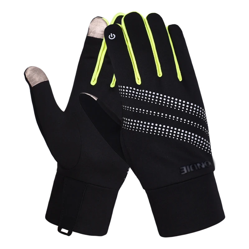 

Kakaforsa New Outdoor Sports Running Gloves Men Women Warm Touch screen Fitness Gloves Multi-function Windproof All Finger Glove
