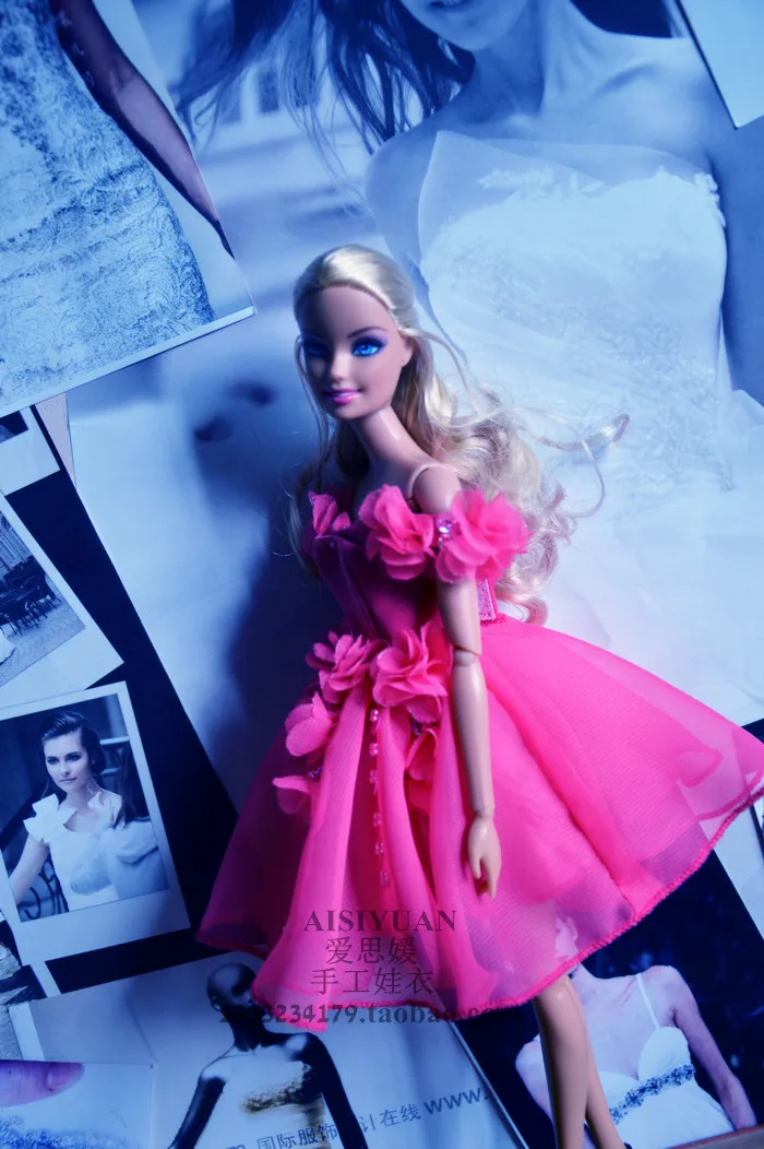 Кукла платье Симпатичный Желтый одежда для BB 1:6 куклы BBI1036|clothes for barbie|for barbiedoll dress |